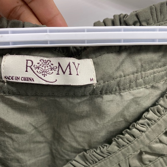 ROMY WOMENS TOP SLEEVELESS GREEN Medium - Picture 4 of 4